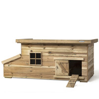 Kippenhok Fenne 190 x 88 x 110 cm | onderhoudsvrij nachthok met legnest