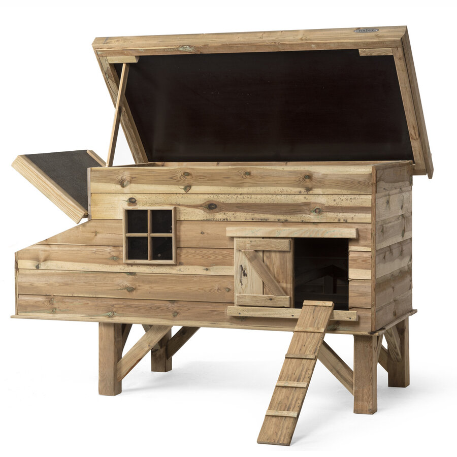 Kippenhok Finn 190x88x110 cm | verhoogd nachthok met legnest
