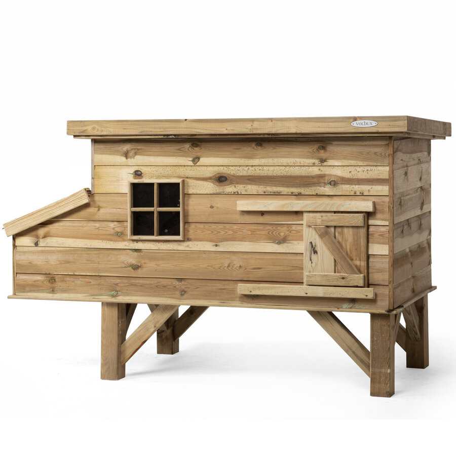 Kippenhok Finn 190x88x110 cm | verhoogd nachthok met legnest