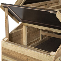 Kippenhok Finn 190x88x110 cm | verhoogd nachthok met legnest