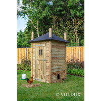 Kippenhok hooiberg Eline 150x150x235 cm | geïmpregneerd hout | met zitstok en legnest