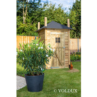 Kippenhok hooiberg Eline 150x150x235 cm | geïmpregneerd hout | met zitstok en legnest