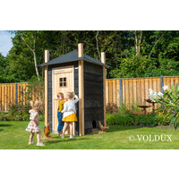 Kippenhok hooiberg Mees 150 x 150 x 235 cm | onderhoudsvrij nachthok met legnest en zitstok