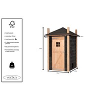 Kippenhok hooiberg Mees 150 x 150 x 235 cm | onderhoudsvrij nachthok met legnest en zitstok