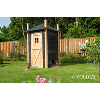Kippenhok hooiberg Mees 150 x 150 x 235 cm | onderhoudsvrij nachthok met legnest en zitstok