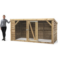 Kippenren Britt 260 x 130 x 132 cm | marterproof | dakleer