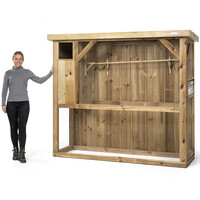 Voldux Volière R1 | buitenvolière met nachthok 215x70x185
