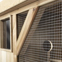 Voldux Volière R1 | buitenvolière met nachthok 215x70x185