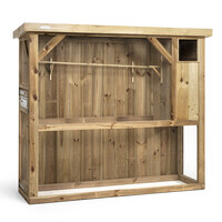 Voldux Volière R1 | buitenvolière met nachthok 215x70x185