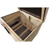 Kippenhok Bella bouwpakket 122 x 79 x 83 cm met legnest