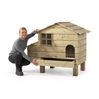 Kippenhok Henri bouwpakket 127 x 73 x 110 cm met legnest en schuiflade