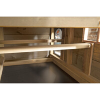 Kippenhok Henri bouwpakket 127 x 73 x 110 cm met legnest en schuiflade