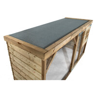 Kippenhok Adri 363 x 95 x 124 cm | houten kippenhok met overdekte ren en nachthok