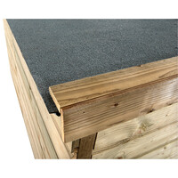 Kippenhok Adri 363 x 95 x 124 cm | houten kippenhok met overdekte ren en nachthok