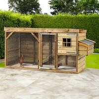 Glorenza Kippenhok Nelly 273 x 95 x 124 cm | bouwpakket met ren en legnest