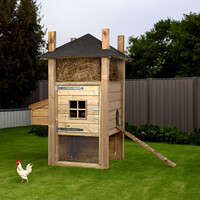 Hooiberg kippenhok Sem 128 x 110 x 190 cm | onderhoudsvrij nachthok met legnest