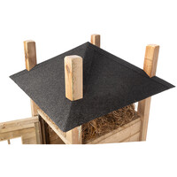 Kippenhok hooiberg met overdekte ren 340x110x190 cm