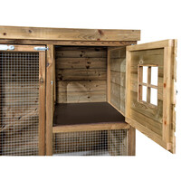 Konijnenhok Jip met overdekte ren 243x95x124 cm