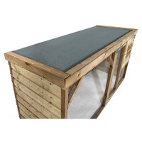 Konijnenhok Jip met overdekte ren 243x95x124 cm