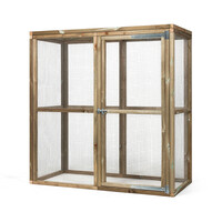 Houten dierenren naturel 179 x 85 x 183 cm