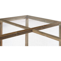 Houten kippenren naturel | 85 x 179 x 183 cm