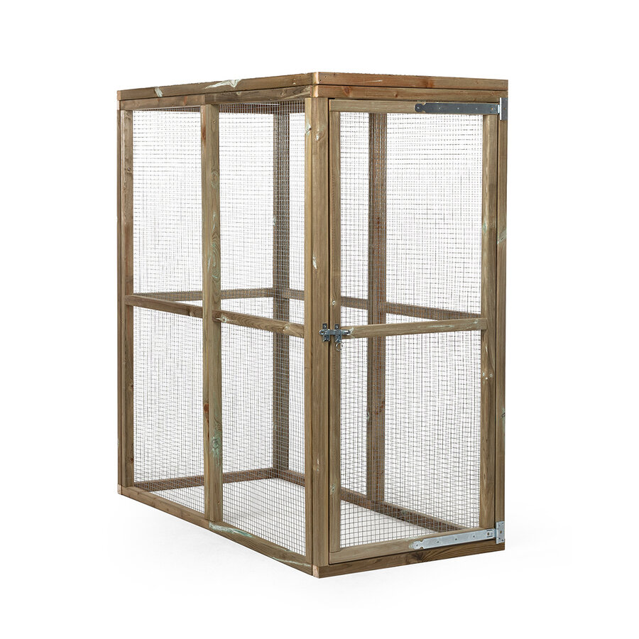Houten kippenren naturel | 85 x 179 x 183 cm
