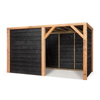 Schuilstal Maart 369 x 196 x 208 cm | onderhoudsvrije houten schuilplek