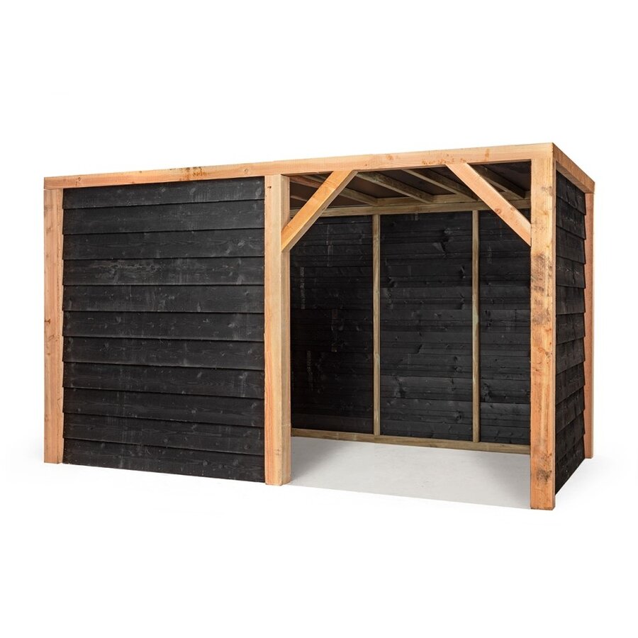 Schuilstal Maart 369 x 196 x 208 cm | onderhoudsvrije houten schuilplek