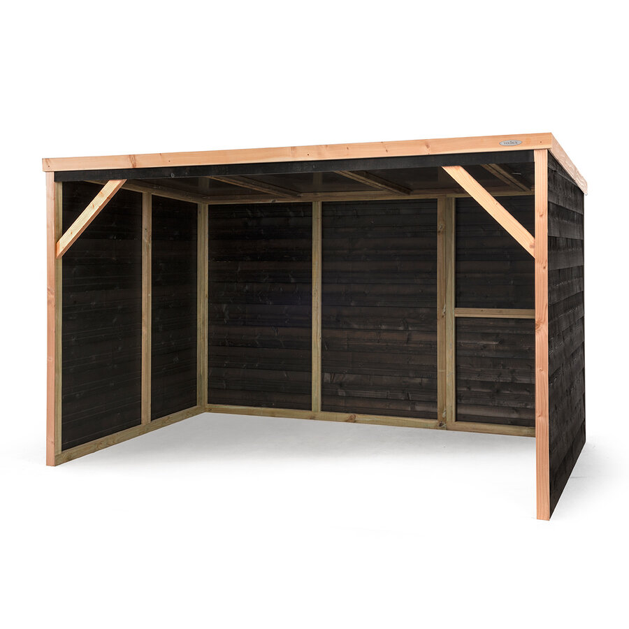 Schuilstal Oktober 316 x 208 x 196 cm | onderhoudsvrije houten schuilplek