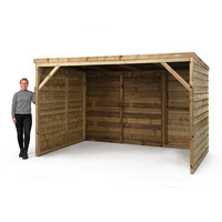 Schuilstal Lente | open schuilplek | 316 x 208 x 196 cm