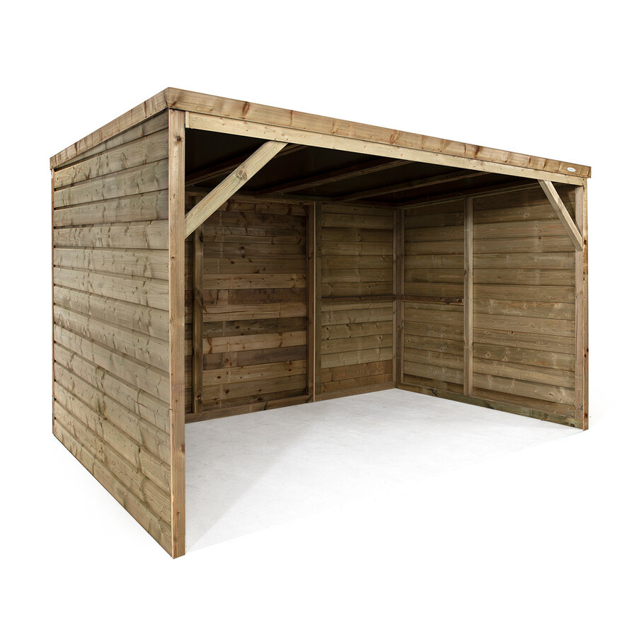 Schuilstal Lente | open schuilplek | 316 x 208 x 196 cm