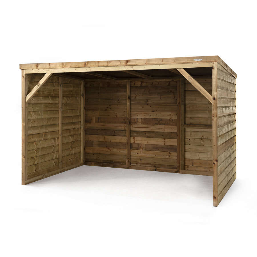 Schuilstal Lente | open schuilplek | 316 x 208 x 196 cm