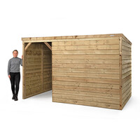 Schuilstal winter 316 x 208 x 196 cm | onderhoudsvrije houten schuilplaats