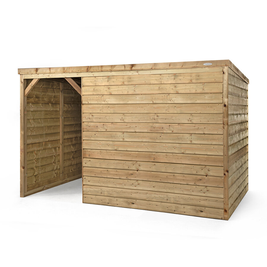 Schuilstal winter 316 x 208 x 196 cm | onderhoudsvrije houten schuilplaats