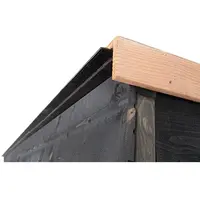 Hondenkennel Bas | buitenmaat incl. dak 316 x 208 x 196 cm | houten buitenkennel met windluw voorpaneel