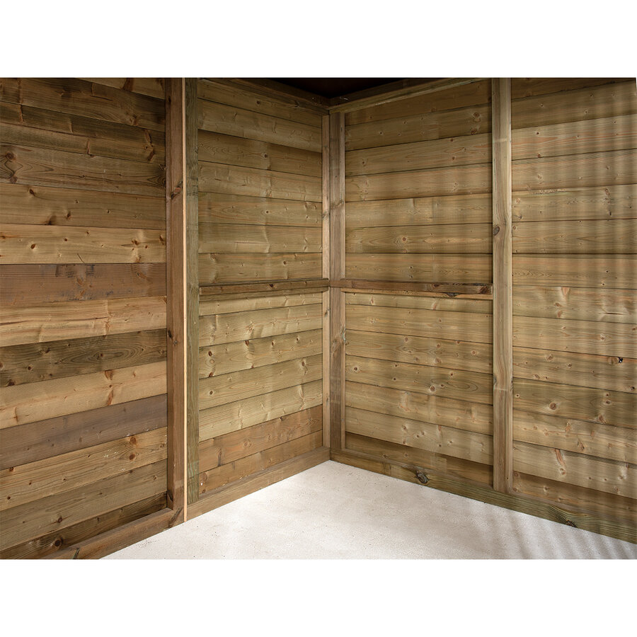Hondenkennel Beer 316 x 208 x 196 cm | houten buitenkennel met spijlpaneel