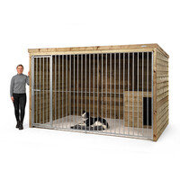 Hondenkennel met nachthok Max | 316 x 208 x 196 cm | onderhoudsvrij buitenverblijf