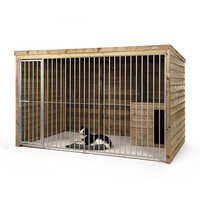 Hondenkennel met nachthok Max | 316 x 208 x 196 cm | onderhoudsvrij buitenverblijf