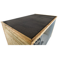 Hondenkennel Sam houten buitenkennel 316 x 208 x 196 cm