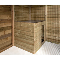 Hondenkennel met nachthok Boris 316 x 208 x 196 cm | onderhoudsvrije buitenkennel