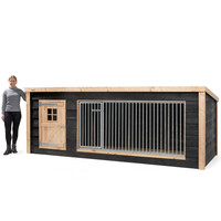 Hondenkennel Reno XL met nachthok | 342 x 130 x 132 cm | onderhoudsvrij buitenverblijf