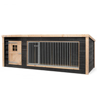 Hondenkennel Reno XL met nachthok | 342 x 130 x 132 cm | onderhoudsvrij buitenverblijf
