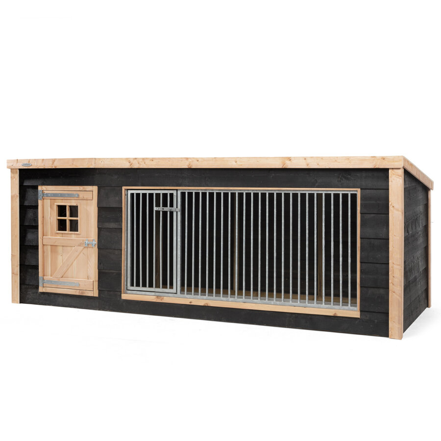 Hondenkennel Reno XL met nachthok | 342 x 130 x 132 cm | onderhoudsvrij buitenverblijf