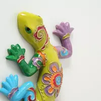 Muur deco hagedis 24x13x3cm