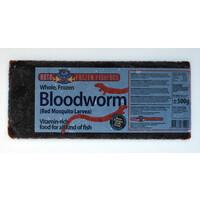 Rode muggenlarven diepvriesvoer | 500 gram flatpack | voor aquarium- en vijvervissen