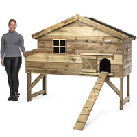 Kippenhok Jasper XL 204 x 90 x 165 cm | nachthok met legnest en onderstel