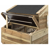 Kippenhok Jasper XL 204 x 90 x 165 cm | nachthok met legnest en onderstel