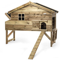 Kippenhok Jasper XL 204 x 90 x 165 cm | nachthok met legnest en onderstel