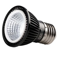 TerraSky UV UVB LED spot zwart | compacte gerichte LED-verlichting | 20.000 uur levensduur | E27-fitting