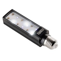 TerraSky UV UVB LED terrarium lamp zwart | horizontale UV-dekking | 20.000 uur